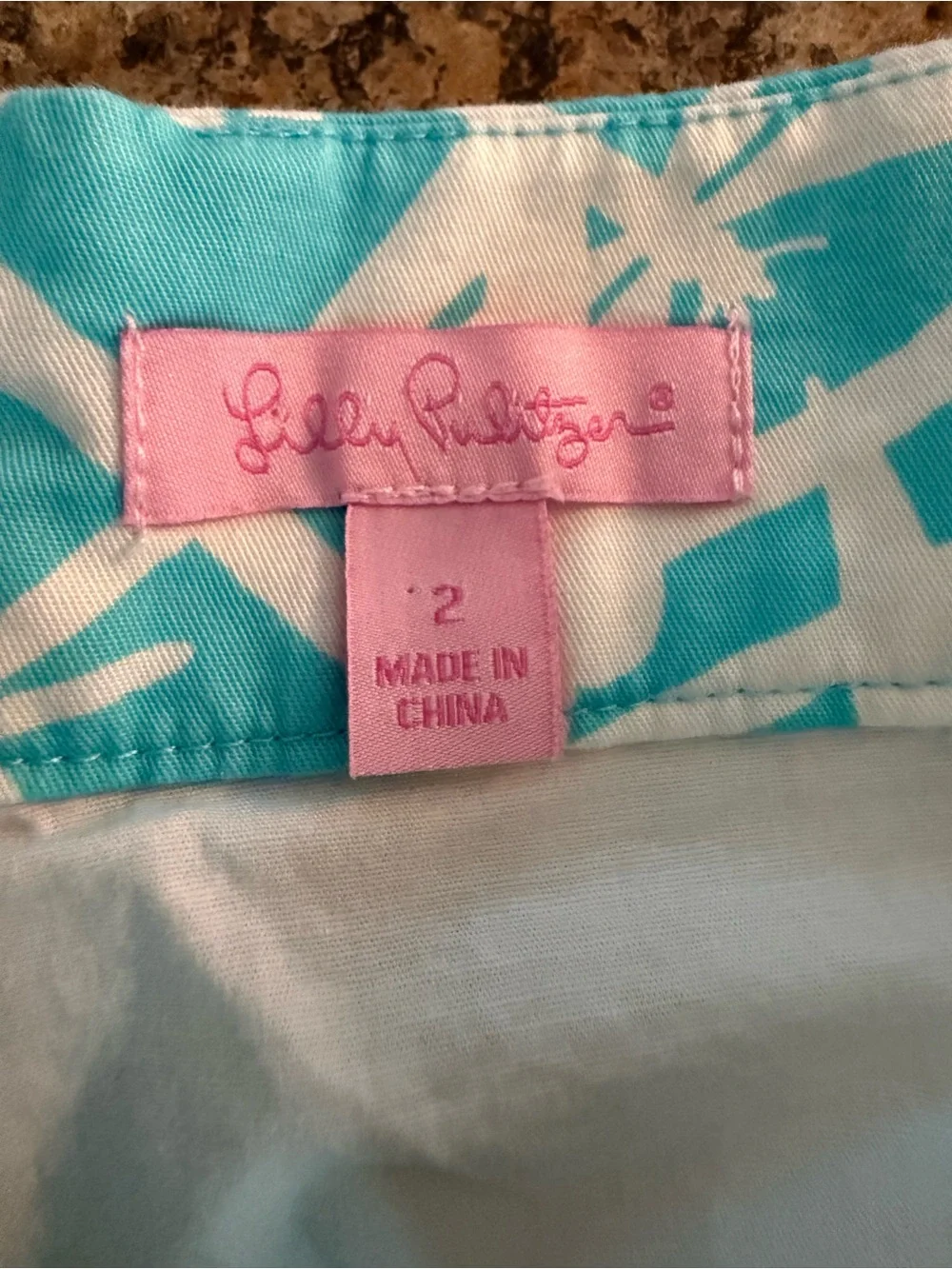 Lilly Pulitzer Marigold Ruffle Skort Light My Fire Shorely Blue Size 2 Preppy